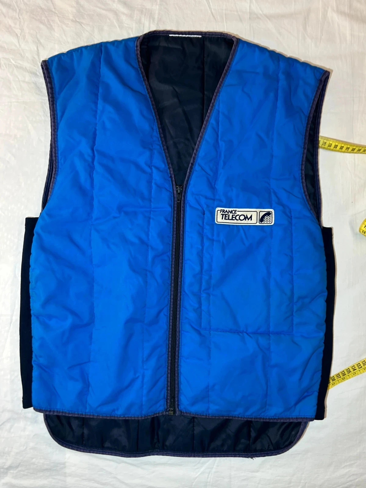 Mouwloze blauwe vest van France Telecom – photo 2